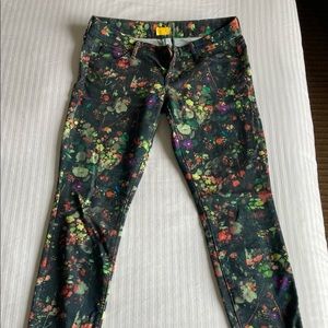 Designer Floral Print Jeans
